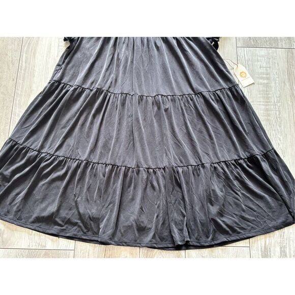 Chrysanthemum boutique, black baby doll style dress size S - Picture 4 of 10